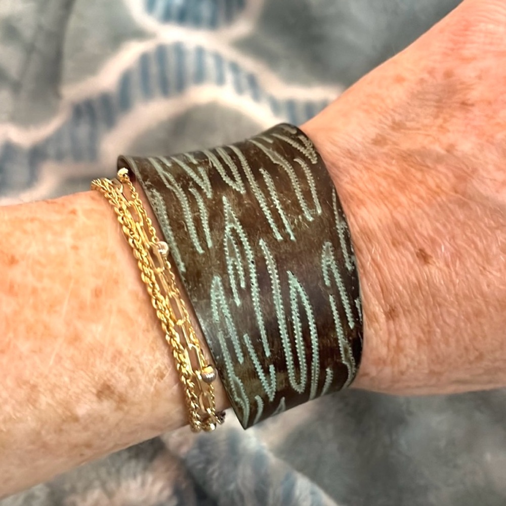 Copper Open Bangle - image 2